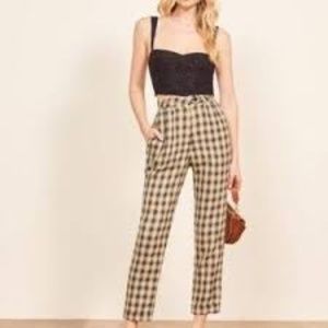 Reformation Heath Pant Plaid Size 4
